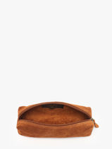 Etui Leder Milano Oranje velvet VE22116-vue-porte